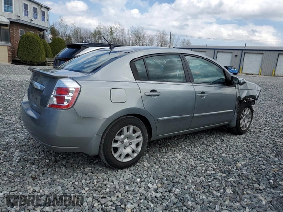 2012 Nissan Sentra S with VIN 3N1AB6AP5CL624089, listed as a Copart auction lot 53837075 with 121,765 mi miles and Non Repairable. Bid and sale history available at DreamBid. Image 3.