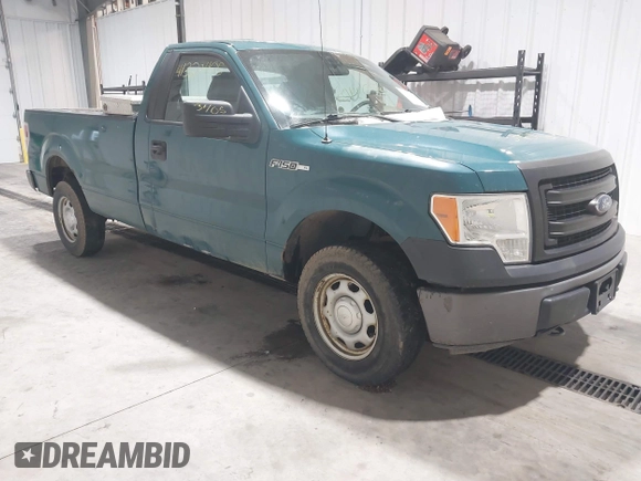 2014 Ford F-150 XL with VIN 1FTMF1EM8EKE03723, listed as a IAAI auction lot 41323405 with 176,478 mi miles and . Bid and sale history available at DreamBid. Image 1.