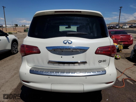 2016 Infiniti QX80 with VIN JN8AZ2NE6G9125444, listed as a Copart auction lot 68995944 with 75,093 mi miles and Salvage Title. Bid and sale history available at carsss.com. Image 6.