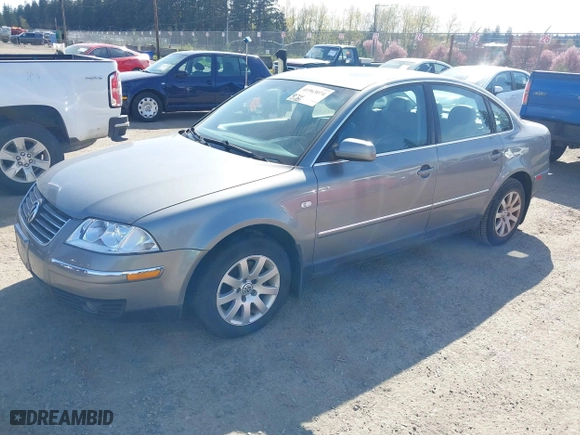 2003 Volkswagen Passat GLS with VIN WVWPD63B63P099079, listed as a IAAI auction lot 41963074 with 147,822 mi miles. Bid and sale history available at carsss.com. Image 2.