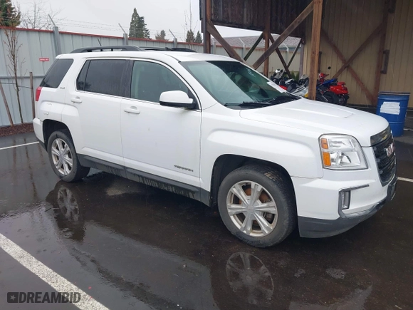 2017 GMC Terrain SLE with VIN 2GKALNEK6H6352395, listed as a IAAI auction lot 41852189 with 95,536 mi miles. Bid and sale history available at carsss.com. Image 1.