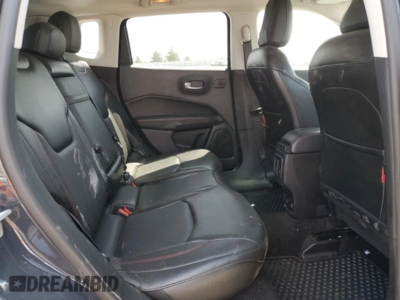 2018 Jeep Compass Trailhawk with VIN 3C4NJDDBXJT484835, listed as a Copart auction lot 61542415 with 59,389 mi miles and Salvage title. Bid and sale history available at DreamBid. Image 11.