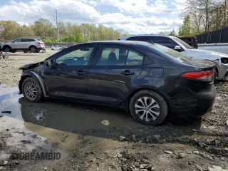 2021 Toyota Corolla Hybrid LE with VIN JTDEAMDE1MJ002887, listed as a Copart auction lot 53092595 with 65,547 mi miles and Salvage Title. Bid and sale history available at carsss.com. Image 2.