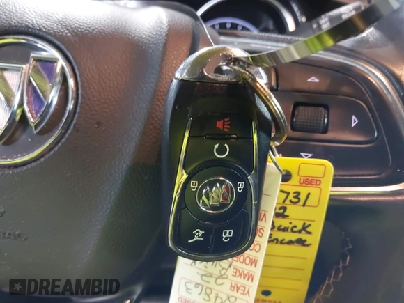 2022 Buick Encore GX Essence with VIN KL4MMGSL5NB147667, listed as a IAAI auction lot 42274694 with 25,755 mi miles and . Bid and sale history available at DreamBid. Image 11.