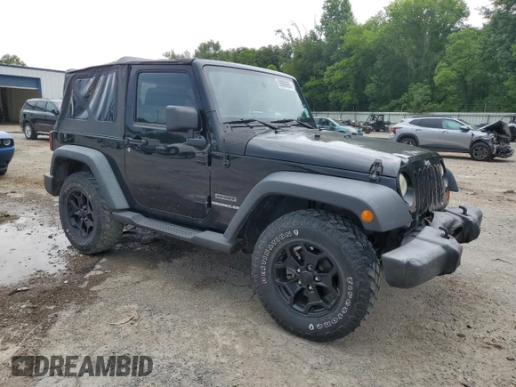 2013 Jeep Wrangler Sport with VIN 1C4AJWAG6DL576549, listed as a Copart auction lot 59888965 with 164,314 mi miles and Salvage title. Bid and sale history available at DreamBid. Image 4.