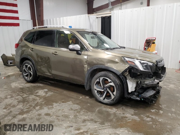 2023 Subaru Forester Touring with VIN JF2SKARC8PH481151, listed as a Copart auction lot 48749905 with 28,350 mi miles and Salvage title. Bid and sale history available at DreamBid. Image 4.
