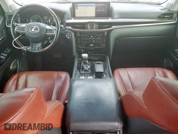 2017 Lexus LX 570 with VIN JTJHY7AX6H4237898, listed as a Copart auction lot 61805495 with 97,598 mi miles and Salvage title. Bid and sale history available at DreamBid. Image 8.
