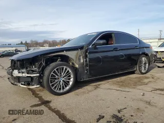 2017 BMW 5 Series 530i xDrive with VIN WBAJA7C3XHG905295, listed as a Copart auction lot 46812795 with 96,012 mi miles and Salvage Title. Bid and sale history available at carsss.com. Image 1.
