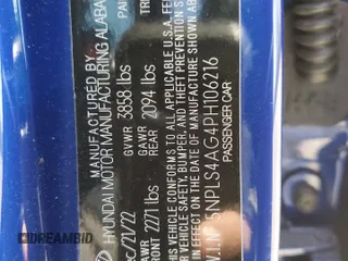 2023 Hyundai Elantra SEL с VIN 5NPLS4AG4PH106216, выставлен на аукционе Copart как лот 52132395 с пробегом 6 721 миль миль и Списание • Salvage title. История ставок и продаж доступна на DreamBid. Изображение 13.