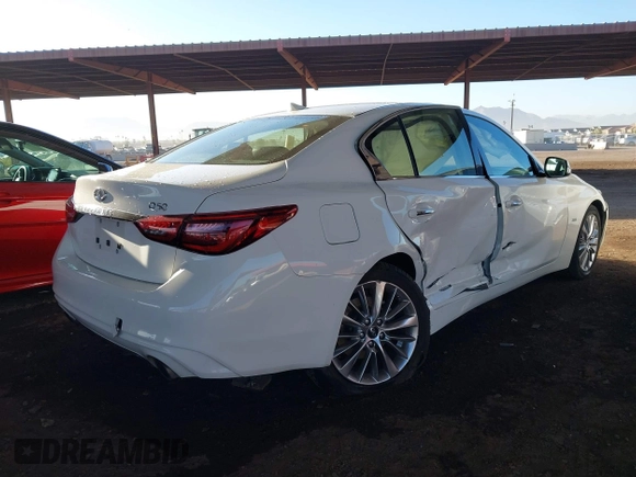 2019 Infiniti Q50 Luxe с VIN JN1EV7AP1KM515602, выставлен на аукционе IAAI как лот 41525562 с пробегом 129 666 миль миль и . История ставок и продаж доступна на DreamBid. Изображение 4.