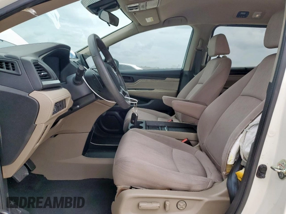 2019 Honda Odyssey EX with VIN 5FNRL6H53KB017333, listed as a Copart auction lot 62421345 with 67,107 mi miles and Salvage title. Bid and sale history available at DreamBid. Image 7.