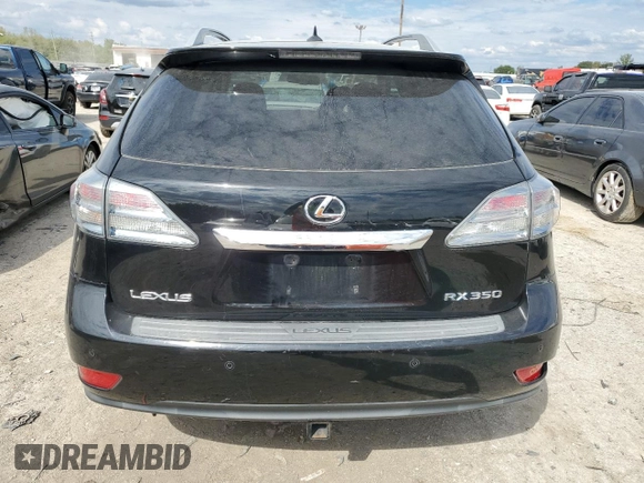 2010 Lexus RX 350 with VIN 2T2BK1BA1AC066302, listed as a Copart auction lot 72459924 with 226,693 mi miles and Salvage Title. Bid and sale history available at DreamBid. Image 6.