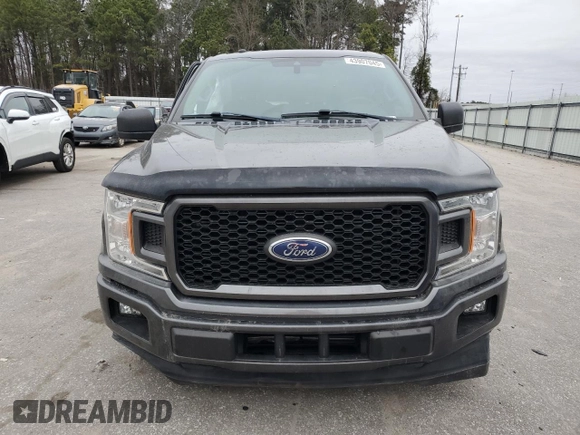 2019 Ford F-150 XL with VIN 1FTEX1CP9KKC18168, listed as a Copart auction lot 43907045 with 28,450 mi miles and Salvage title. Bid and sale history available at DreamBid. Image 5.