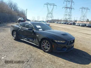 2024 Ford Mustang GT with VIN 1FA6P8CF8R5417859, listed as a IAAI auction lot 41706825 with 4,321 mi miles. Bid and sale history available at carsss.com. Image 1.