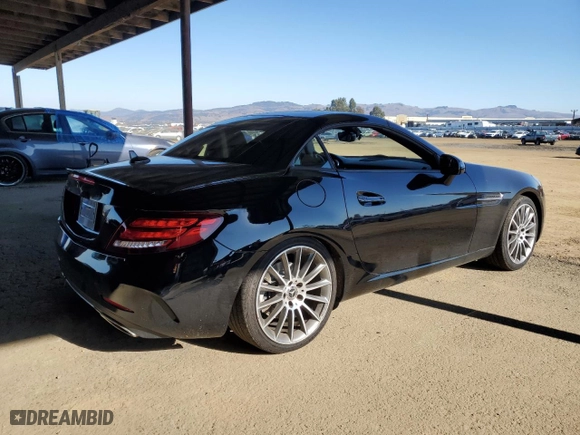 2020 Mercedes-Benz SLC with VIN WDDPK3JA1LF166763, listed as a Copart auction lot 82894704 with 37,870 mi miles and Salvage Title. Bid and sale history available at carsss.com. Image 3.