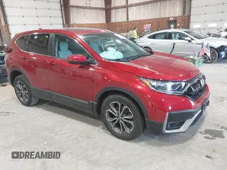 2021 Honda CR-V EX with VIN 2HKRW2H53MH621761, listed as a IAAI auction lot 42071487 with 52,304 mi miles. Bid and sale history available at carsss.com. Image 1.
