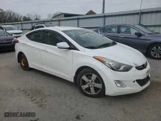 2013 Hyundai Elantra Limited with VIN 5NPDH4AE7DH154516, listed as a Copart auction lot 53969005 with 218,063 mi miles and Clean Title. Bid and sale history available at carsss.com. Image 4.