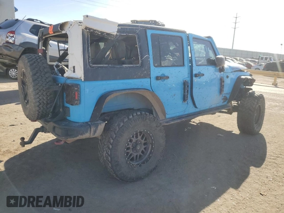 2017 Jeep Wrangler Unlimited Rubicon Recon with VIN 1C4BJWFG0HL582320, listed as a Copart auction lot 85435514 with 123,332 mi miles and Salvage title. Bid and sale history available at DreamBid. Image 3.