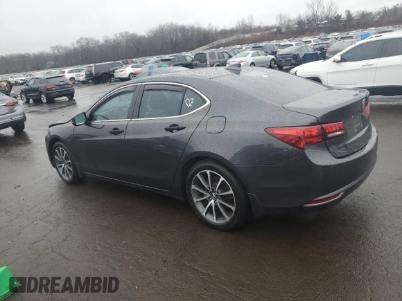 2015 Acura TLX V6 Advance with VIN 19UUB2F74FA023099, listed as a Copart auction lot 48636865 with 74,499 mi miles and Salvage Title. Bid and sale history available at carsss.com. Image 2.