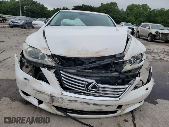 2012 Lexus LS 460 with VIN JTHCL5EFXC5013357, listed as a Copart auction lot 58386915 with 212,034 mi miles and Salvage title. Bid and sale history available at DreamBid. Image 5.