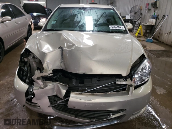 2008 Chevrolet Impala LT with VIN 2G1WT58K981324447, listed as a Copart auction lot 51813445 with 48,358 mi miles and Salvage Title. Bid and sale history available at DreamBid. Image 5.
