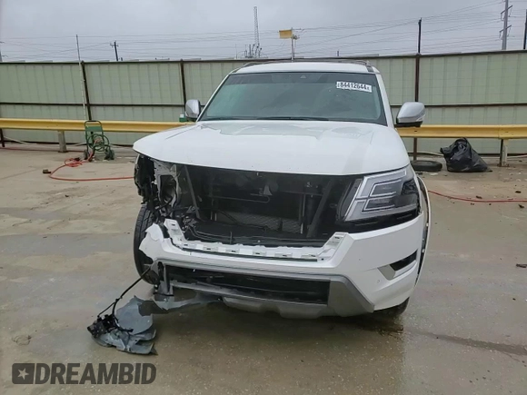 2021 Nissan Armada Platinum with VIN JN8AY2DA7M9370704, listed as a Copart auction lot 84412644 with 51,399 mi miles and Salvage Title. Bid and sale history available at carsss.com. Image 15.