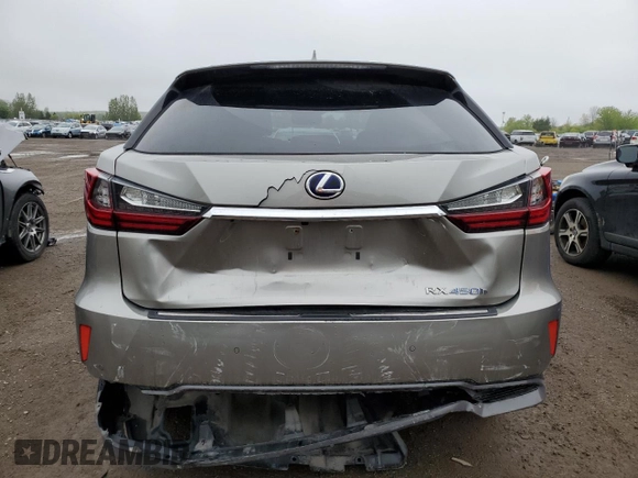 2018 Lexus RX 450h with VIN 2T2BGMCA7JC023729, listed as a Copart auction lot 57952585 with 169,102 mi miles and Clean title. Bid and sale history available at DreamBid. Image 6.