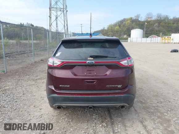 2017 Ford Edge Titanium with VIN 2FMPK4K81HBB51275, listed as a IAAI auction lot 42072543 with 90,912 mi miles. Bid and sale history available at carsss.com. Image 16.