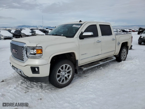 2014 GMC Sierra 1500 Denali with VIN 3GTU2WEJ6EG455647, listed as a Copart auction lot 41509395 with 128,883 mi miles and Salvage Title. Bid and sale history available at carsss.com. Image 1.