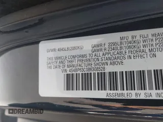 2008 Subaru Outback XT Limited z VIN 4S4BP63C086308528, wystawiony jako IAAI lot #42273126 z przebiegiem 129 365 mil mil oraz . Historia ofert i sprzedaży dostępna na DreamBid. Obrazek 9.
