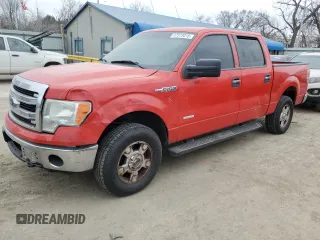 2013 Ford F-150 XL with VIN 1FTFW1ET7DFA93779, listed as a Copart auction lot 47570015 with 199,292 mi miles and Salvage Title. Bid and sale history available at carsss.com. Image 1.