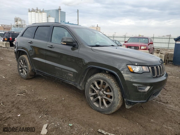 2016 Jeep Grand Cherokee Limited 75th Anniversary with VIN 1C4RJFBG8GC426805, listed as a Copart auction lot 43788395 with 187,543 mi miles and Salvage Title. Bid and sale history available at carsss.com. Image 4.