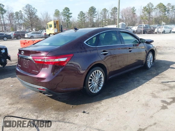 2018 Toyota Avalon XLE with VIN 4T1BK1EBXJU289431, listed as a IAAI auction lot 41782608 with 108,894 mi miles. Bid and sale history available at carsss.com. Image 4.