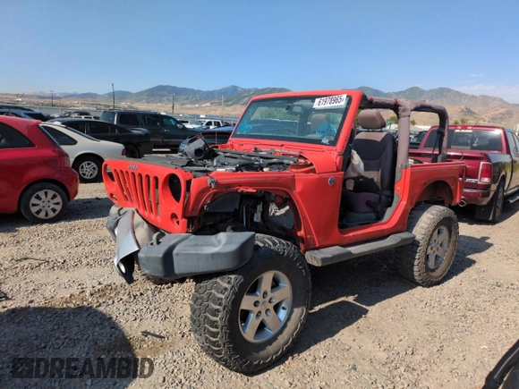 2015 Jeep Wrangler Freedom Edition with VIN 1C4AJWAG1FL613350, listed as a Copart auction lot 61978965 with Not provided miles and Salvage title. Bid and sale history available at DreamBid. Image 1.