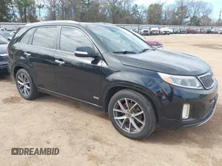 2014 Kia Sorento SX Limited with VIN 5XYKWDA77EG471803, listed as a IAAI auction lot 41682414 with 156,220 mi miles. Bid and sale history available at carsss.com. Image 1.
