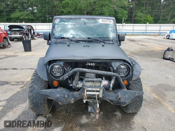 2009 Jeep Wrangler X with VIN 1J4FA24199L783458, listed as a Copart auction lot 56542705 with 236,840 mi miles and Salvage title. Bid and sale history available at DreamBid. Image 5.