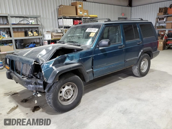 1997 Jeep Cherokee Sport with VIN 1J4FJ68S7VL509440, listed as a Copart auction lot 50895195 with 283,662 mi miles and Salvage Title. Bid and sale history available at carsss.com. Image 1.