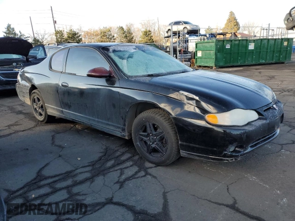 2005 Chevrolet Monte Carlo LT with VIN 2G1WX12K359171809, listed as a Copart auction lot 82311124 with 210,927 mi miles and Salvage Title. Bid and sale history available at carsss.com. Image 4.
