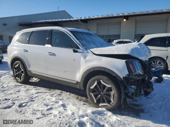 2023 Kia Telluride S with VIN 5XYP6DGC7PG345454, listed as a Copart auction lot 88211515 with 0 mi miles and Salvage Title. Bid and sale history available at carsss.com. Image 4.