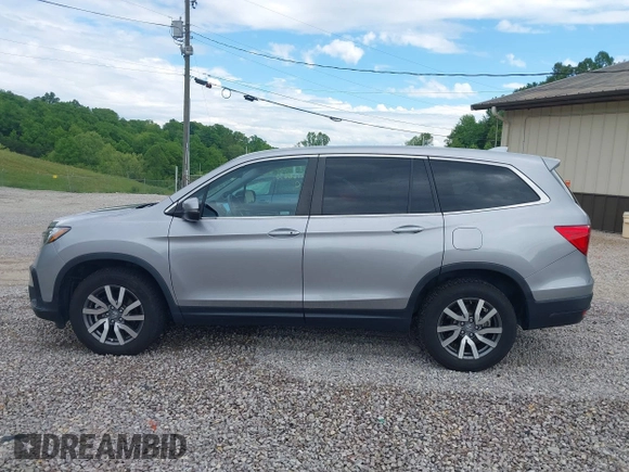 2021 Honda Pilot EX-L with VIN 5FNYF6H50MB063465, listed as a IAAI auction lot 42160636 with 28,595 mi miles and . Bid and sale history available at DreamBid. Image 14.
