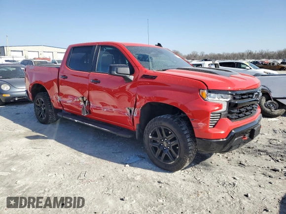 2024 Chevrolet Silverado 1500 with VIN 3GCUDFED9RG360543, listed as a Copart auction lot 48766455 with 13,504 mi miles and Salvage Title. Bid and sale history available at DreamBid. Image 4.