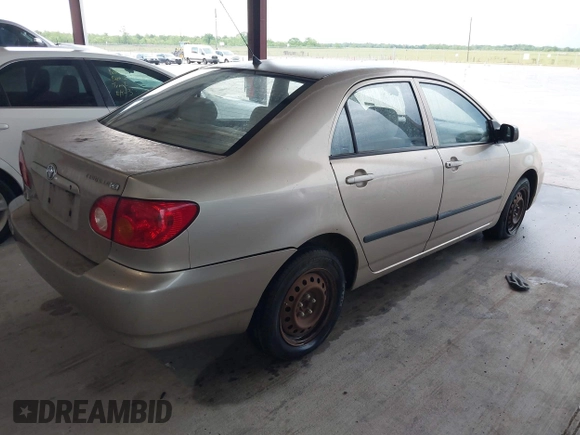 2004 Toyota Corolla CE with VIN 1NXBR32E84Z278003, listed as a IAAI auction lot 41950390 with 152,061 mi miles and . Bid and sale history available at DreamBid. Image 4.