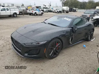 2024 Jaguar F-Type R-Dynamic with VIN SAJDF1EE3RCK85266, listed as a Copart auction lot 42107745 with 14,459 mi miles and Salvage Title. Bid and sale history available at DreamBid. Image 1.