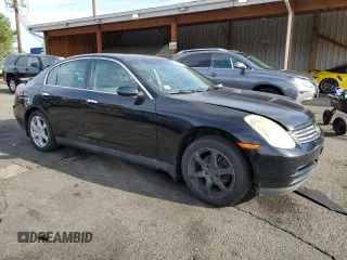 2004 Infiniti G35 w/Leather z VIN JNKCV51F34M708688, wystawiony jako Copart lot #59127945 z przebiegiem 199 727 mil mil oraz Szkoda całkowita • Salvage title. Historia ofert i sprzedaży dostępna na DreamBid. Obrazek 4.