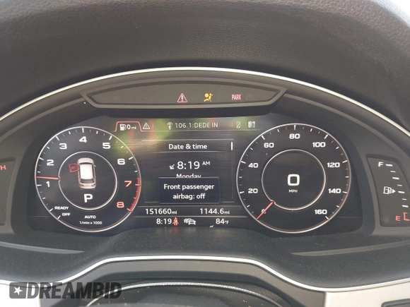 2018 Audi Q7 Premium Plus with VIN WA1LHAF70JD024688, listed as a IAAI auction lot 42567863 with 151,660 mi miles and . Bid and sale history available at DreamBid. Image 7.