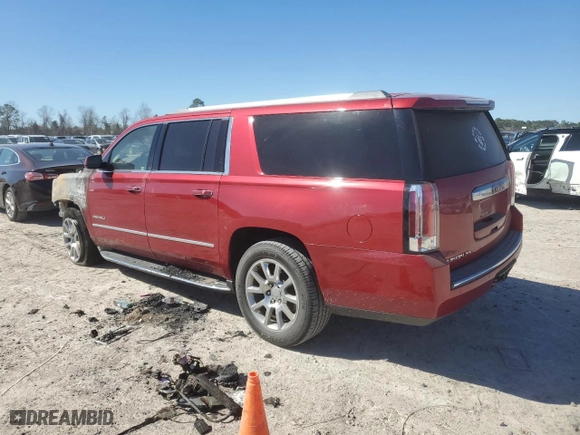 2015 GMC Yukon XL Denali with VIN 1GKS2JKJ2FR236172, listed as a Copart auction lot 47594045 with 0 mi miles and Non Repairable. Bid and sale history available at carsss.com. Image 2.