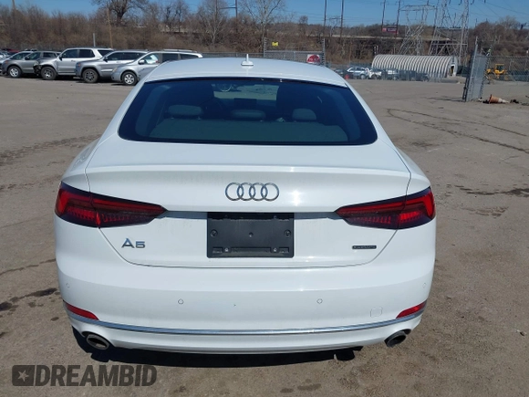 2019 Audi A5 Sportback Premium Plus with VIN WAUBNCF53KA023202, listed as a IAAI auction lot 41749214 with 40,716 mi miles and . Bid and sale history available at DreamBid. Image 17.