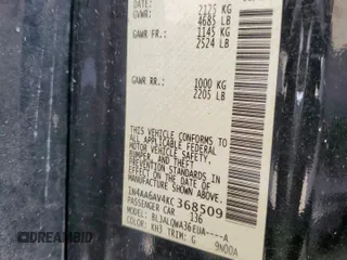 2019 Nissan Maxima SV с VIN 1N4AA6AV4KC368509, выставлен на аукционе Copart как лот 58825875 с пробегом 117 801 миль миль и Списание • Salvage title. История ставок и продаж доступна на DreamBid. Изображение 12.