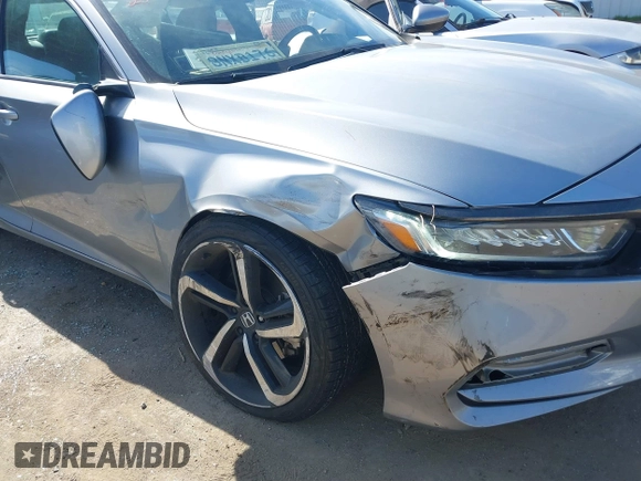 2019 Honda Accord Sedan Sport 1.5T with VIN 1HGCV1F3XKA006554, listed as a IAAI auction lot 41702809 with 102,724 mi miles. Bid and sale history available at carsss.com. Image 6.