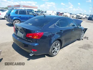 2008 Lexus IS 250 with VIN JTHCK262685018978, listed as a IAAI auction lot 39742295 with 1 mi miles. Bid and sale history available at carsss.com. Image 4.